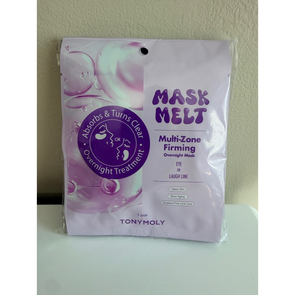 TONYMOLY Mask Melt Overnight Mask Unisex 5-Pack Firming Eye Laugh Line NWT
